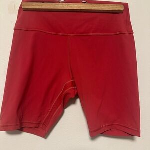 Lululemon Athletica Red Bike Shorts